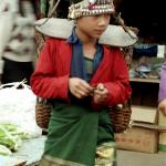 Muang Sing market. Iko minority.