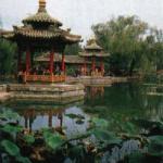 One of the many beautiful gardens in Xian city.