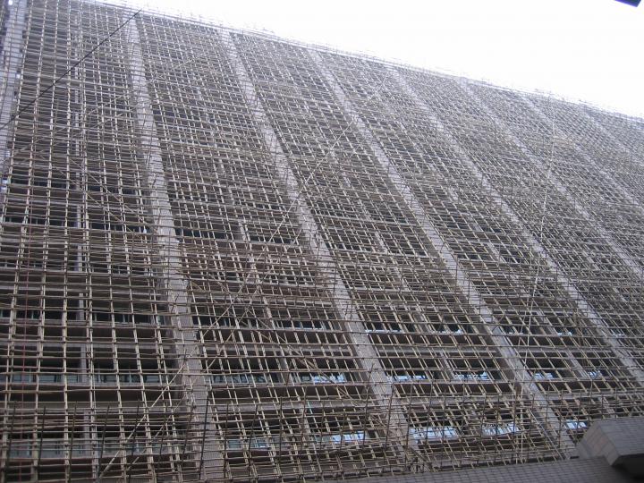 Bamboo scaffolding, Kowloon, Hong Kong