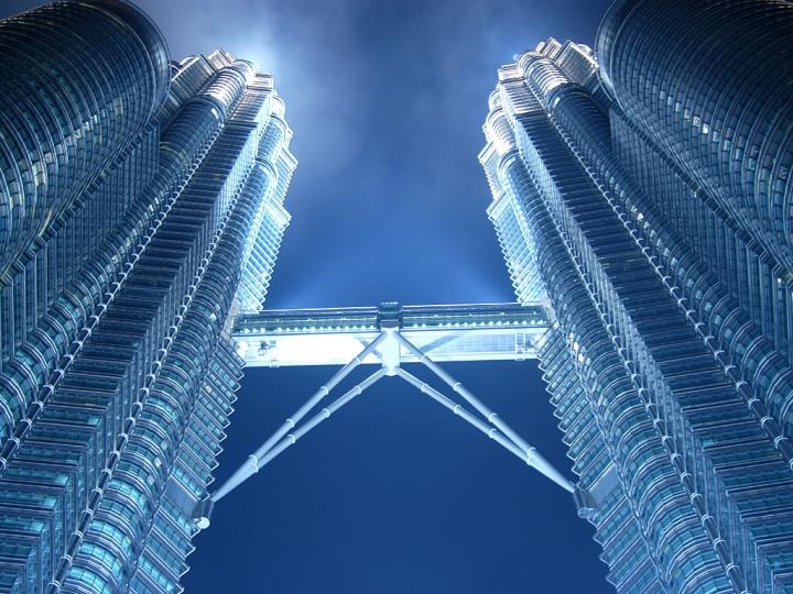 Petronas Towers at night. Kuala Lumpur, Malaysia.