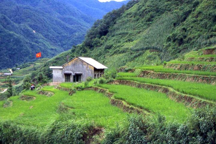 View from the road to Cat Cat Village 