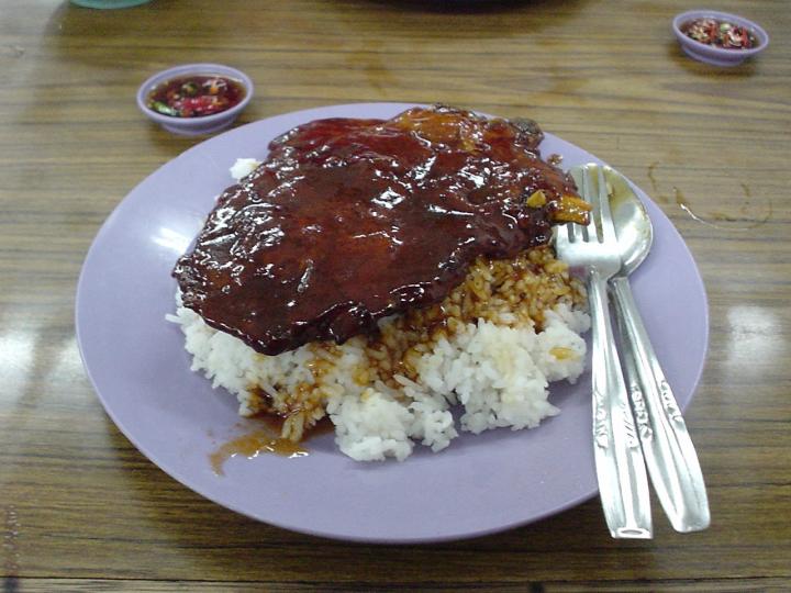 Spare ribs rice for the individual
