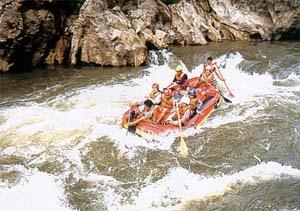 White water rafting in Thailand