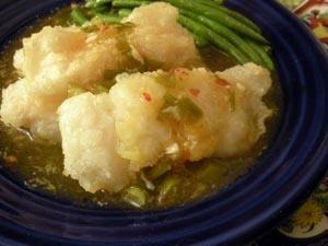Mandarin-Style Fish with Ginger-Garlic Sauce