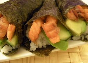 Salmon Skin Temaki