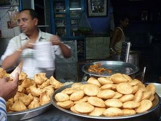Cachori, street food in Delhi