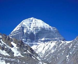 The southern (or "sapphire") face of Mt. Kailash.