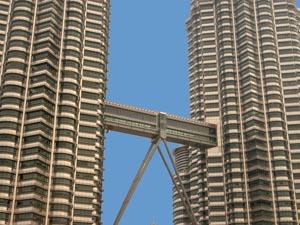 The Petronas Twin Towers, Kuala Lumpur, Malaysia.