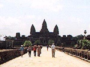 The Long Walkway to Angkor Wat.