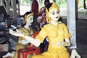 Waxen Angel in Phimai, Thailand.