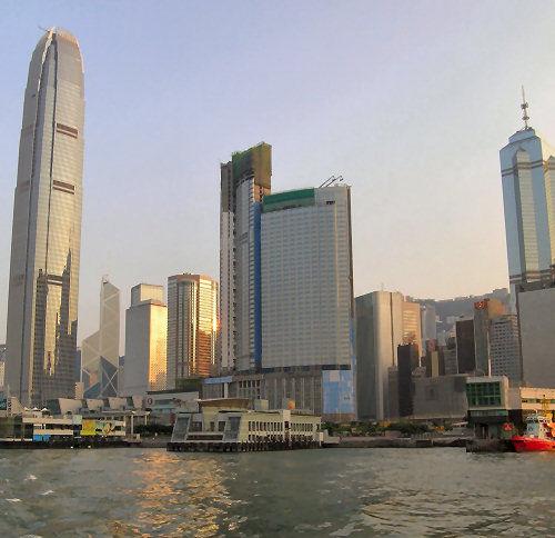 This shot was taken on a one of our increasingly rare good-air days from the ferry heading to Lamma Island.