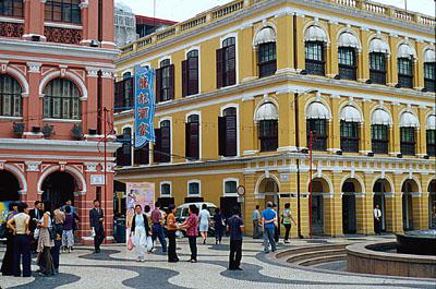 Square in the old quarter of Macau.