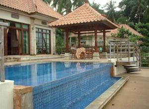 View of the private pool