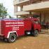 The fire truck at the station in Ban Lung, Ratanakiri Province, Cambodia for the ceremony Nov. 9, 2007.