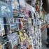 A Thai man walks past a VCD movie stall at a market in Bangkok.