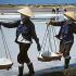 Women laborers at the saltworks around Cam Ranh Bay.
