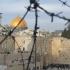 View of the Western Wall and the Dome of the Rock.