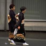 Although most women dress in contemporary clothing, many women still hold to the tradition of dressing in kimono for everyday wear.