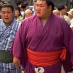 The Tokyo district of Rygoku is home of one of Japan's most famous Sumo wrestling facilities. Sumo wrestlers train very strenuously for their six annual basho tournaments, and must consume up to 10,000 calories a day to achieve and maintain their enormous stature. When they're not in training however, they can be seen strolling the city sidewalks wearing cotton robes called yukata.