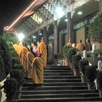 Ceremony re-affirming vow of vegetarianism at the Fokuangshan Monastery.