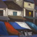 The Awnings Gouache 22" X 19" (56cm X 49cm)