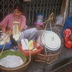 Roadside food vendors may specialise in particular delicacies or simply cater for those whose homes (rooms) are too cramped for cooking to be practicable.