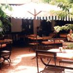 Hoa Sua restaurant. Outside on the patio.