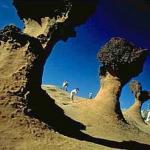 These spectacular stone formations are the main attraction at Yeliu, just north of Taipei.