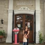 My girl and I outside the Footwear Museum in Marikina City where former Philippine First Lady Imelda Marcos' shoes are displayed.