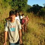 Trekking outside Pai, in Mae Hong Son province, Thailand.