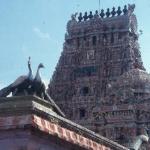 Main gopuram, Sri Ekambaresvara Temple.  Kanchipuram, India.