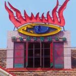 Modern Shanghai style: the Santa Rosso Italian restaurant. Shanghai, China.