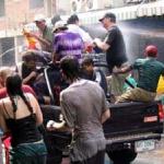 Songkran festival or Thai New Year in Chiang Mai Thailand