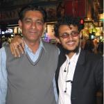 Two salesmen from Pakistan outside Chung King Mansion in Hong Kong