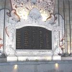The names of all the victims of the bombings are listed on a plaque at the memorial. 