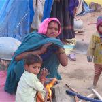 A gypsy family in Jaipur
