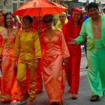 Philippines, Mindanao, Koronadal city, lovely people in Tnalak parade