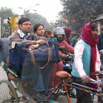 There are many different kinds of transportation in India