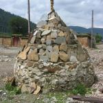 A memorial stupa in Zhongdiang