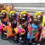 Dolled up elephant statues at Erawan Shrine