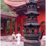 Inside the temple of Qianling Park (Guiyang, Guizhou province)