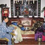 Opium Den display in the Shanghai City Museum