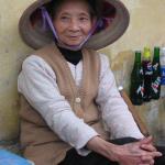 A street vendor on the streets of Hanoi