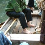 Tujia boat trackers wear special shoes
