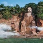 Leshan Giant Buddha is the biggest rock statue of sitting Buddha in the world, one of the fine works of Tang rock carving.