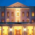 Night view of The Strand (image courtesy of The Strand Hotel.) 