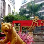 A Year of the Tiger display in Sheung Wan, Hong Kong