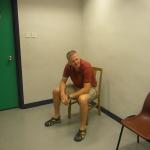 Waiting to be in the police line-up in Hong Kong