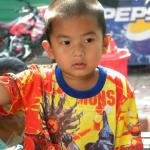 Child on the streets of Bangkok