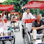 Cyclos in Hanoi, Vietnam